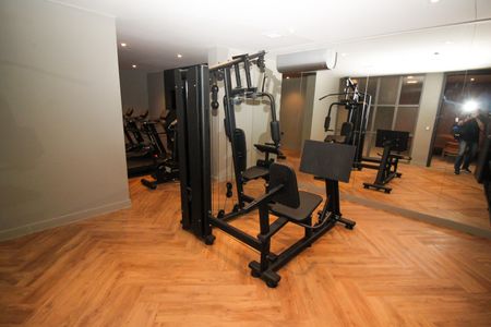 Apartamento para alugar com 27m², 1 quarto e 1 vaga Apartamento para alugar com 27m², 1 quarto e 1 vagaÁrea comum - Academia