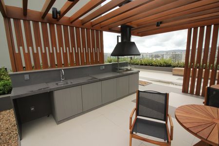 Apartamento para alugar com 27m², 1 quarto e 1 vaga Apartamento para alugar com 27m², 1 quarto e 1 vagaÁrea comum - Churrasqueira