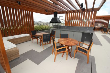 Apartamento para alugar com 27m², 1 quarto e 1 vaga Apartamento para alugar com 27m², 1 quarto e 1 vagaÁrea comum - Churrasqueira