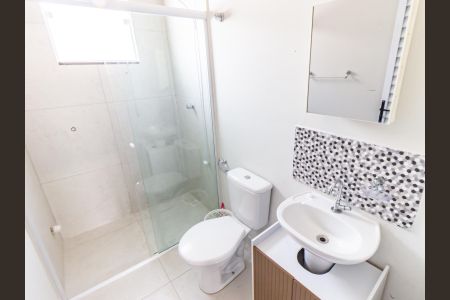 Banheiro Social de kitnet/studio para alugar com 1 quarto, 27m² em Brás, São Paulo