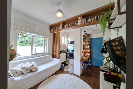 Sala de apartamento à venda com 1 quarto, 40m² em Laranjeiras, Rio de Janeiro