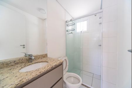 Banheiro  de apartamento para alugar com 2 quartos, 52m² em Vila Scarpelli, Santo André