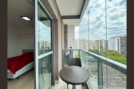 Studio à venda com 25m², 1 quarto e sem vagaVaranda