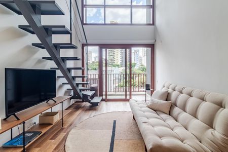 Sala de apartamento para alugar com 1 quarto, 43m² em Jardim das Bandeiras, São Paulo