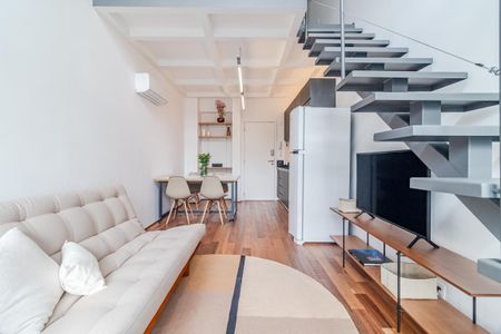 Sala de apartamento para alugar com 1 quarto, 43m² em Jardim das Bandeiras, São Paulo