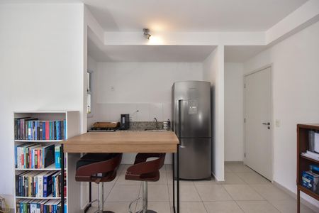 Sala/Cozinha de apartamento à venda com 1 quarto, 44m² em Vila Andrade, São Paulo