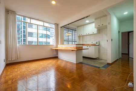Sala/Cozinha de apartamento à venda com 1 quarto, 59m² em Paraíso, São Paulo