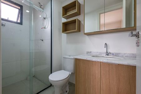 Suíte - Banheiro de apartamento para alugar com 1 quarto, 29m² em Sumaré, São Paulo
