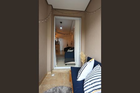 Varanda da Sala de apartamento para alugar com 2 quartos, 57m² em Parque Taboão, Taboão da Serra