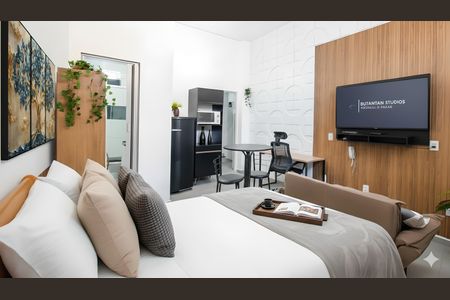 Sala/Quarto de casa para alugar com 1 quarto, 25m² em Jardim Ivana, São Paulo