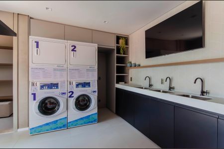 Studio à venda com 26m², 1 quarto e sem vagaÁrea comum - Lavanderia