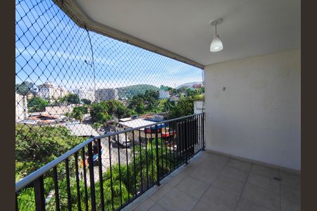 Varanda da Sala de apartamento à venda com 3 quartos, 97m² em Pechincha, Rio de Janeiro