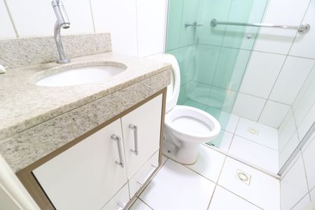 Banheiro Social de apartamento para alugar com 2 quartos, 52m² em Santa Mônica, Uberlândia