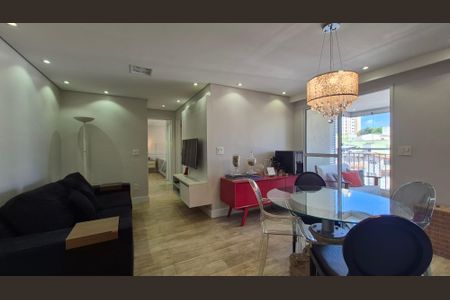 Sala de apartamento à venda com 2 quartos, 72m² em Vila Valparaíso, Santo André