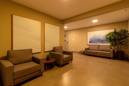 Apartamento para alugar com 25m², 1 quarto e sem vaga Apartamento para alugar com 25m², 1 quarto e sem vagaÁrea comum - Hall Social