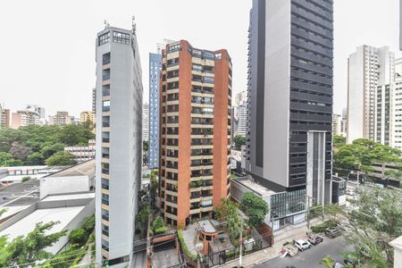 Sala - Vista de apartamento à venda com 1 quarto, 38m² em Cidade Monções, São Paulo