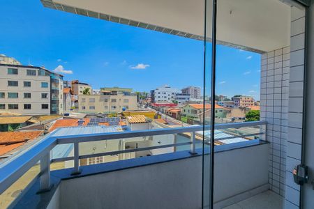 Varanda da Sala de apartamento à venda com 3 quartos, 76m² em Santa Cruz Industrial, Contagem