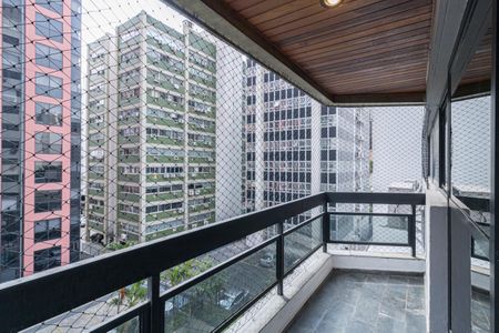 Varanda da Sala de apartamento para alugar com 3 quartos, 120m² em Itaim Bibi, São Paulo