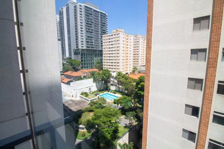Vista da Varanda de kitnet/studio à venda com 1 quarto, 19m² em Jardim das Acacias, São Paulo
