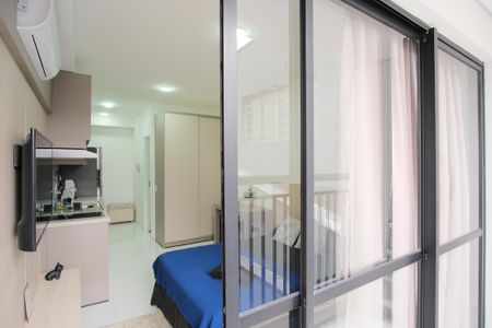Studio à venda com 26m², 1 quarto e sem vagaVaranda