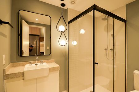 Studio à venda com 27m², 0 quarto e sem vaga Studio à venda com 27m², 0 quarto e sem vagaBanheiro