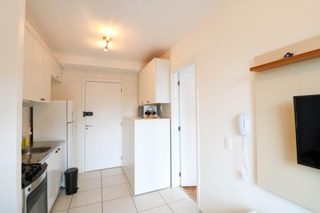 Cozinha de apartamento à venda com 1 quarto, 28m² em Jardim Caravelas, São Paulo