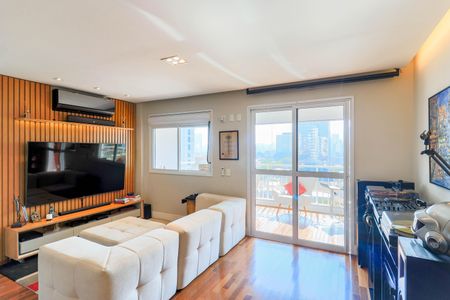 Sala de apartamento à venda com 2 quartos, 85m² em Brooklin Paulista, São Paulo