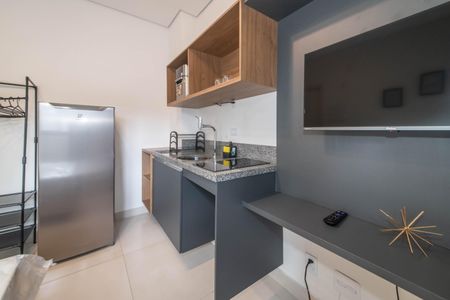 Studio - Cozinha de apartamento para alugar com 1 quarto, 17m² em Chácara Santo Antônio (zona Sul), São Paulo