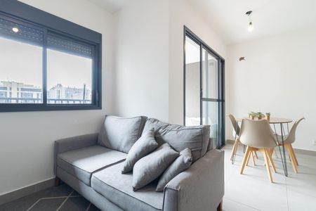 Sala de apartamento para alugar com 1 quarto, 40m² em Indianópolis, São Paulo