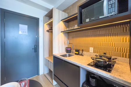 Studio para alugar com 23m², 1 quarto e 1 vaga Studio para alugar com 23m², 1 quarto e 1 vagaCozinha