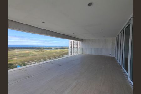 Varanda Sala de apartamento à venda com 4 quartos, 384m² em Barra da Tijuca, Rio de Janeiro