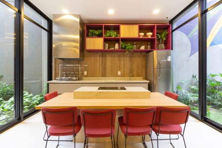 Apartamento à venda com 29m², 1 quarto e sem vaga Apartamento à venda com 29m², 1 quarto e sem vagaÁrea comum - Churrasqueira