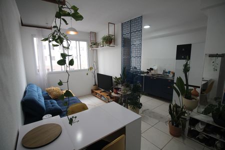 Sala de apartamento para alugar com 2 quartos, 47m² em Jk, Contagem
