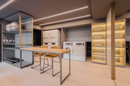 Studio à venda com 28m², 1 quarto e sem vagaLavanderia