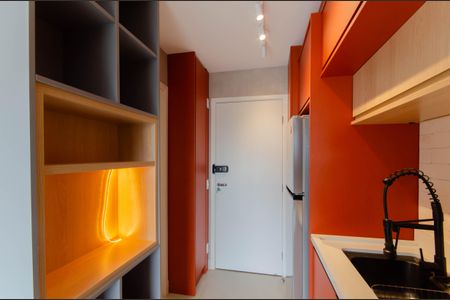 Cozinha de kitnet/studio para alugar com 1 quarto, 28m² em Vila Mariana, São Paulo