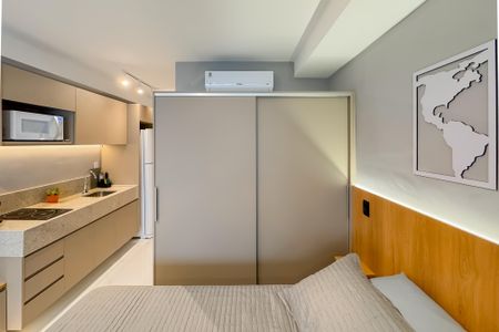Studio à venda com 29m², 1 quarto e sem vaga Studio à venda com 29m², 1 quarto e sem vagaCozinha