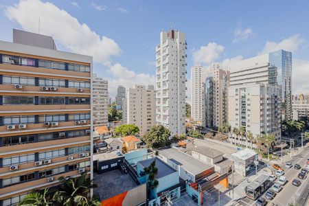 Vista da Varanda Sala de apartamento para alugar com 1 quarto, 38m² em Jardim Paulista, São Paulo