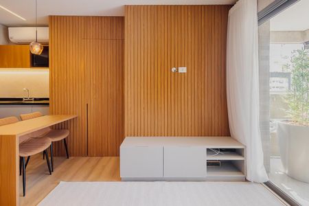 Sala de apartamento para alugar com 1 quarto, 38m² em Jardim Paulista, São Paulo