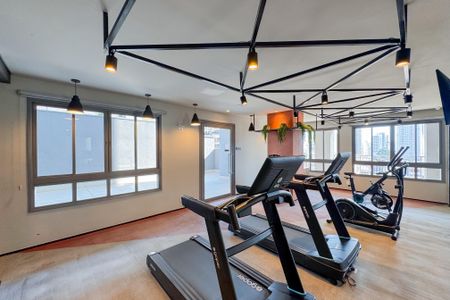 Apartamento para alugar com 22m², 1 quarto e sem vaga Apartamento para alugar com 22m², 1 quarto e sem vagaÁrea comum - Academia
