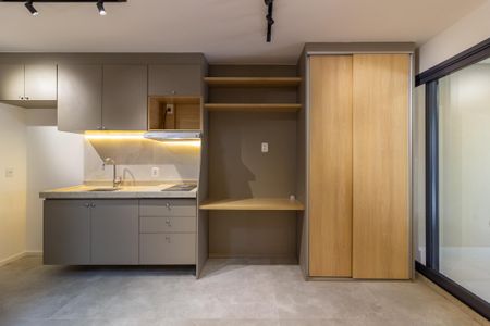 Cozinha de kitnet/studio à venda com 1 quarto, 29m² em Perdizes, São Paulo