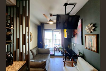 Sala/Cozinha de apartamento para alugar com 1 quarto, 30m² em Indianópolis, São Paulo