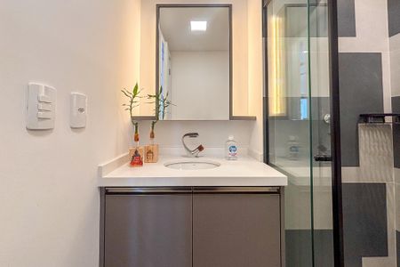 Studio para alugar com 24m², 1 quarto e sem vaga Studio para alugar com 24m², 1 quarto e sem vagaBanheiro