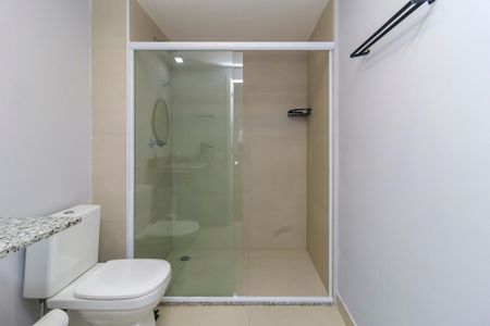 Studio para alugar com 27m², 0 quarto e sem vaga Studio para alugar com 27m², 0 quarto e sem vagaBanheiro