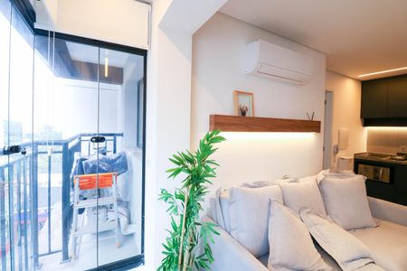 Varanda de apartamento para alugar com 1 quarto, 32m² em Campo Belo, São Paulo