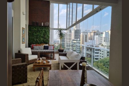 Varanda gourmet de apartamento à venda com 3 quartos, 293m² em Campo Belo, São Paulo