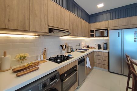 Apartamento à venda com 66m², 1 quarto e 2 vagas Apartamento à venda com 66m², 1 quarto e 2 vagasCozinha e Área de Serviço