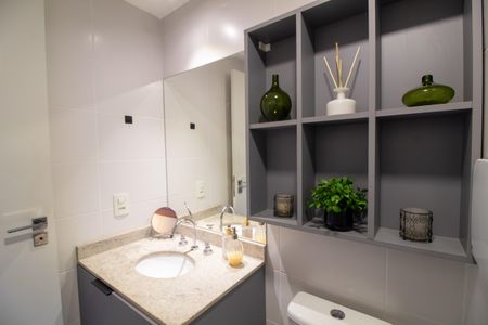 Studio para alugar com 25m², 1 quarto e sem vaga Studio para alugar com 25m², 1 quarto e sem vagaBanheiro