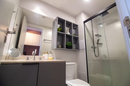Studio para alugar com 25m², 1 quarto e sem vaga Studio para alugar com 25m², 1 quarto e sem vagaBanheiro