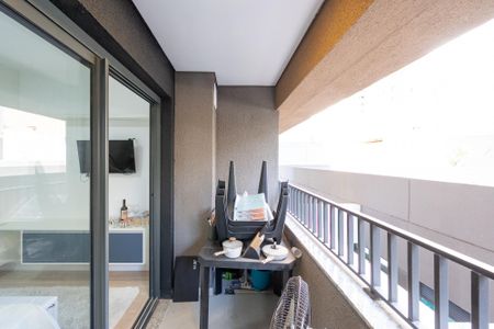 Varanda de kitnet/studio para alugar com 1 quarto, 25m² em Vila Clementino, São Paulo