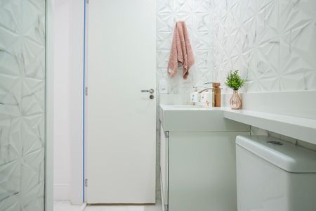 Apartamento à venda com 75m², 3 quartos e 2 vagasBanheiro da suíte